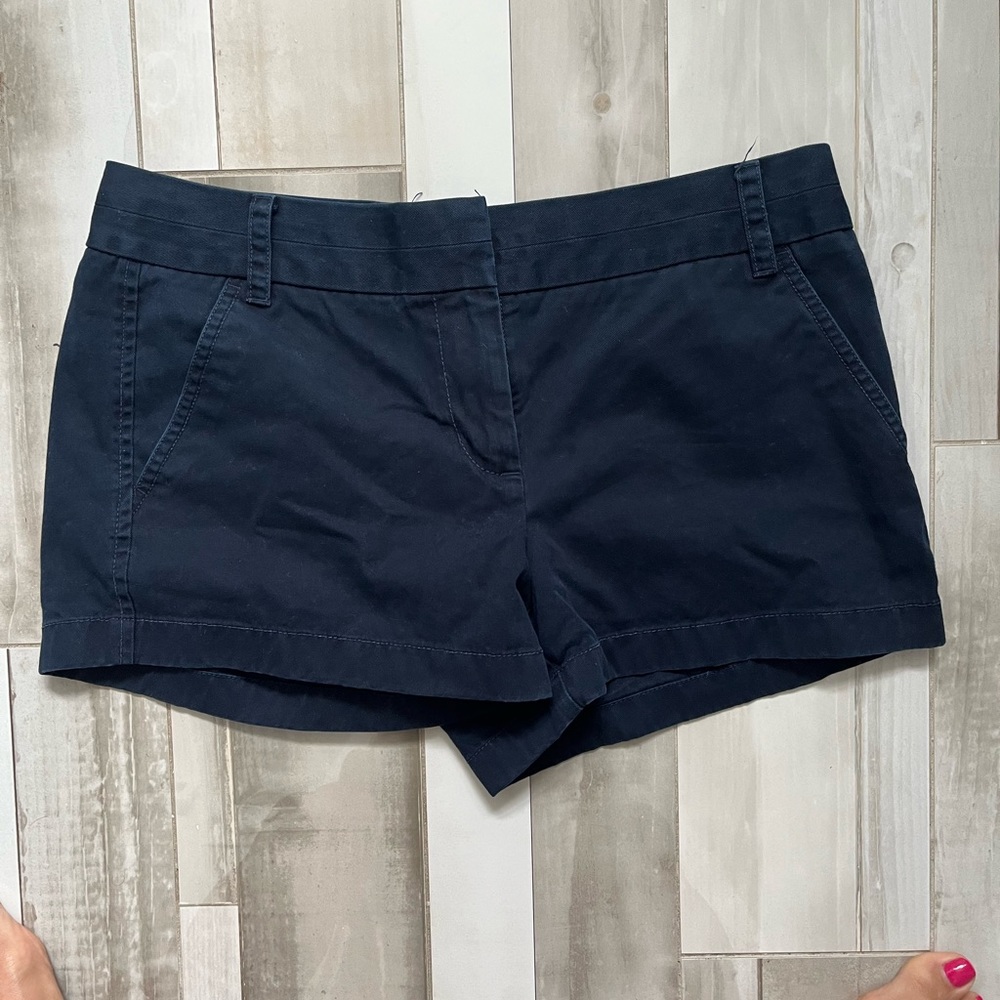J crew navy chino short so 6